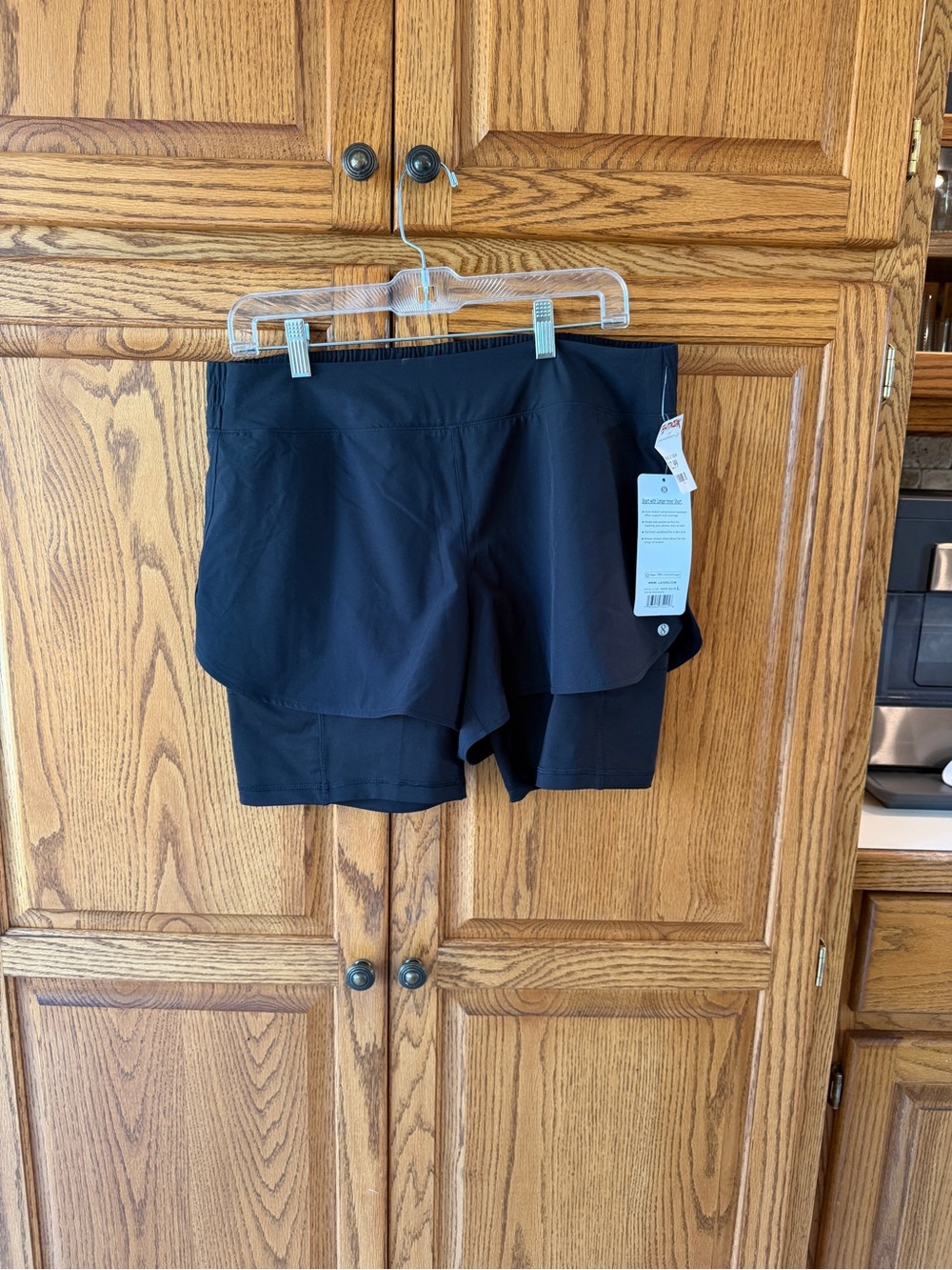 Layer 8 Black Layered 2-in-1 Active Shorts